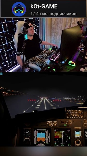 BOEING 737NG RYANAIR - LPMA #msfs2020 #посадка #landing #boeing #kot #kotgame #shorts