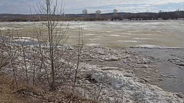 Ледоход на реке Вятке. 04.04.2026 года. Продолжение. Видео 3.
