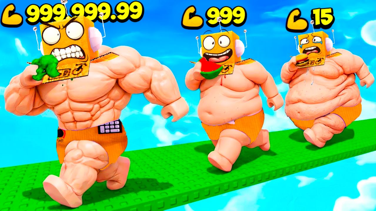 ХУДЕЙ, ЧТОБЫ СТАТЬ КАЧКОМ!😱 ОТ ТОЛСТЯКА до ОГРОМНОГО КАЧКА ЧЕЛЛЕНДЖ В РОБЛОКС!