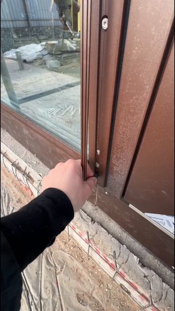 Правильная установка витража F50.  КП Заповедник Кедровка