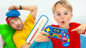 Дети заботятся о дяде и учат его не обманывать