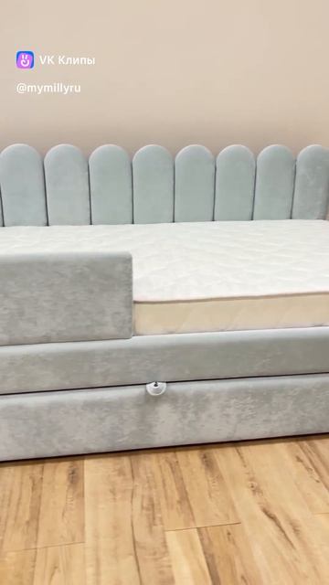 Видеообзор кровати Элис угловая с выкатным ящиком