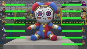 ФНАФ и Соник против Итальянский БРЕЙНРОТ против Поппи. Глава 5 с полосами здоровья