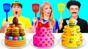 Кулинарный Челлендж: Семья против Шефа | Смешные Челленджи с Едой от BaRaDa Challenge