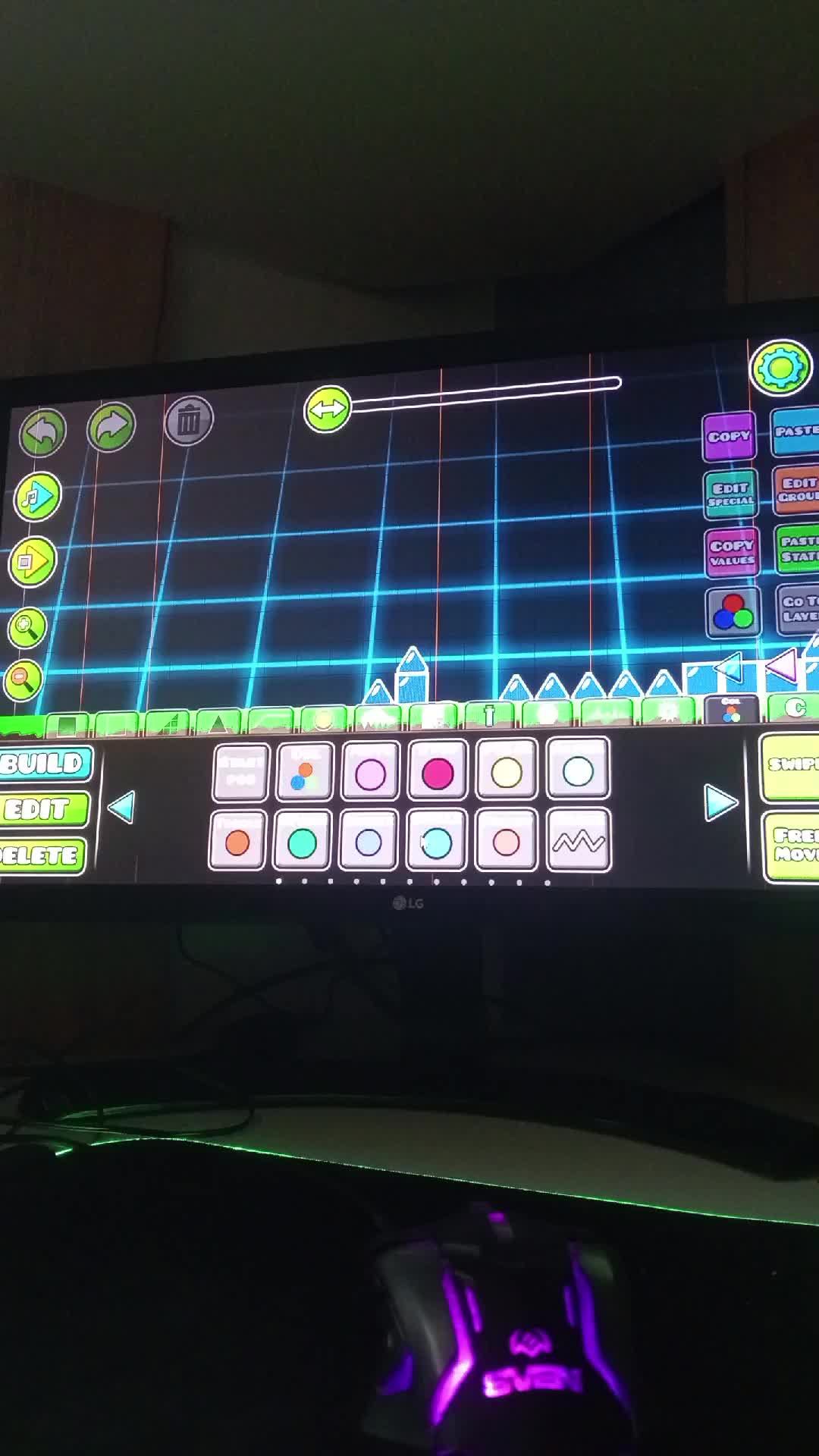 (11-ый стрим!) Создаю свой лвл в Geometry Dash!