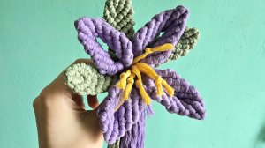 ЛИЛИЯ в технике макраме🌸| Мастер-класс