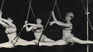 Династия: архивное видео -воздушная гимнастка Людмила Соколова в номере "Гимнасты на кольцах" 1965г.