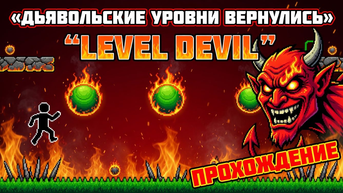 ДЬЯВОЛЬСКИЕ УРОВНИ ВЕРНУЛИСЬ!LEVEL DEVIL 2 ПРОХОЖДЕНИЕ!