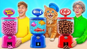 Кулинарный челлендж Я против Бабушки и Котика