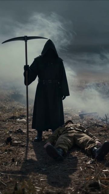 Смерть под серым облаком #печаль #жертва #мрак