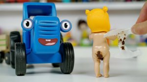 Поиграем в Синий трактор - Меняем ребёнку малышу памперс