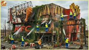 Заброшенные McDonald's и KFC совместно переоборудовали в роскошные рестораны с эпоксидными полами