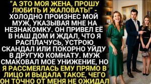 А это моя жена, прошу любить и жаловать - холодно произнес мой муж, указывая мне на незнакомку!