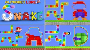 ЗМЕЯ Numberblocks vs Alphabet Lore! ВСЕ ВИДЕО 🐍