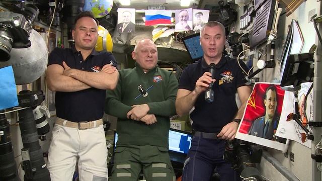 Видеообращение от членов орбитальной экспедиции МКС в адрес фестиваля 
