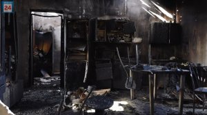 Из-за упавшей от порыва ветра электроопоры абаканская семья за считанные минуты осталась без крова