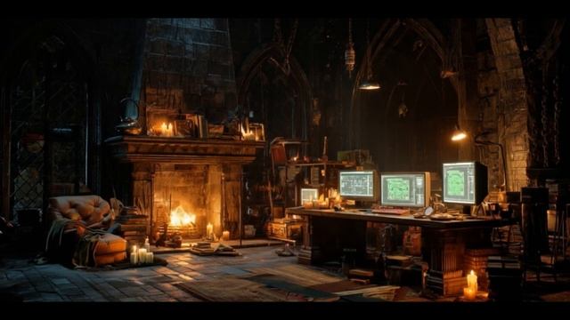 Waiting for Tomorrow in the Castle Outpost. Dark Ambient Music Loop - Solaris Ambient