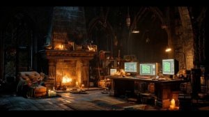 Waiting for Tomorrow in the Castle Outpost. Dark Ambient Music Loop - Solaris Ambient