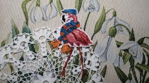 Осенний фламинго - Fall Flamingo (Mill Hill, MH18-2123): от обзора набора до готовой работы