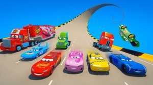 Молния МакКуин и Друзья - Челлендж Тачки Грузовик Мак Кинг Чик Хикс Круз Джексон Шторм McQueen