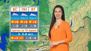 Прогноз погоды на 12 апреля в Новосибирске
