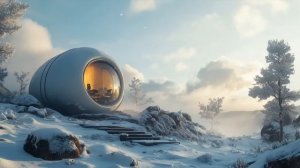 Solitude： Relaxing SciFi Ambient Music and Dronescape ❄️🎧 for Cozy Winter Mornings-(1080p25)