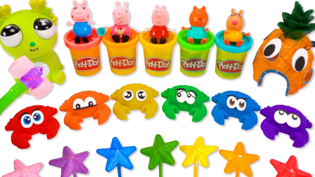 ЛЕПИМ КРАБИКОВ ИЗ КИНЕТИЧЕСКОГО ПЕСКА ВИДЕОЛЕПКА ВИДЕО МУЛЬТИКИ ДЛЯ ДЕТЕЙ КАНАЛ ИГРАЛКИ-ЗАЛИПАЛКИ