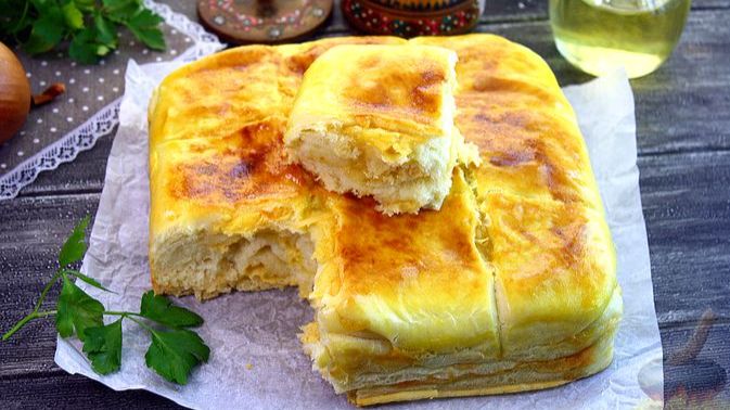 СЫРНЫЙ ПИРОГ НА МОЛОКЕ