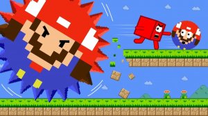 Numberblocks vs МЕГА ЛАБИРИНТ Марио! ГЕОИГРА 🔥