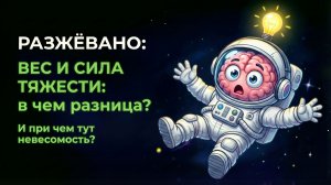 Вес и сила тяжести. Почему в невесомости ты всё ещё “весишь”?