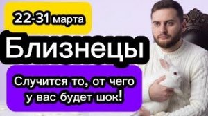 Близнецы - 22-31 марта. Гороскоп. Случится то, от чего у вас будет шок