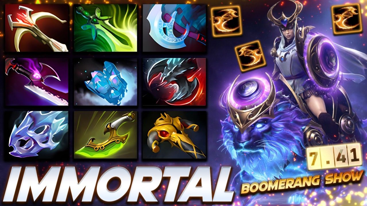 Luna Boomerang Show Immortal Rank — профессиональный геймплей в Dota 2 [Смотри и учись]