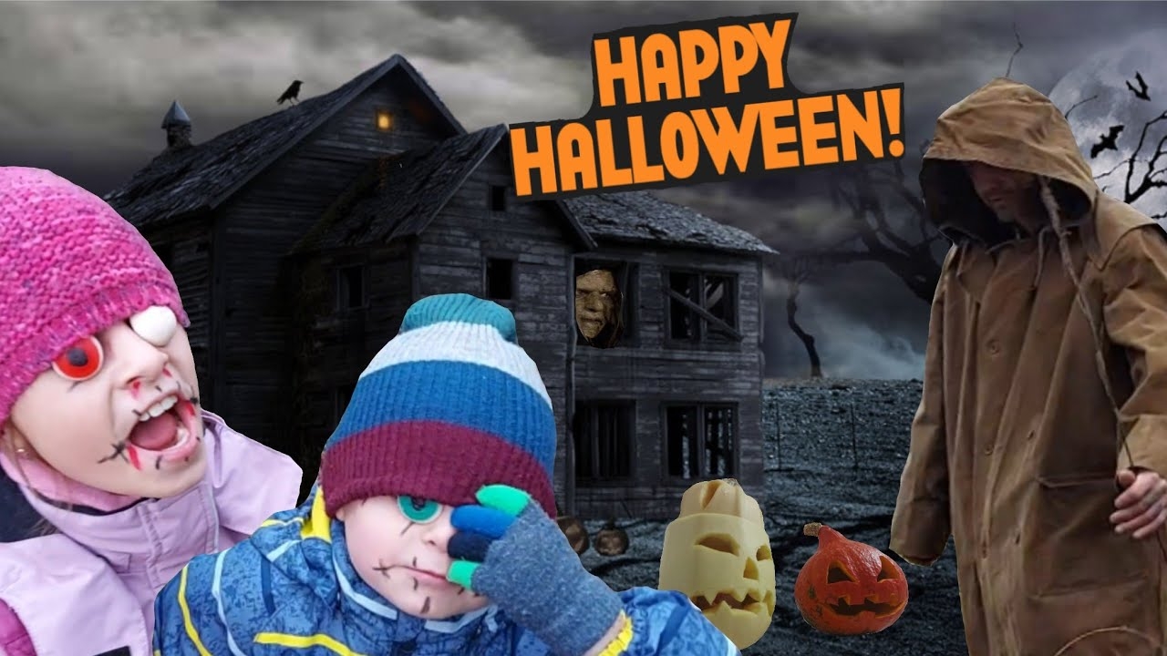 Хэллоуин-Halloween))) Заброшка в лесу или хижина маньяка!!! Страшная история_Horror...