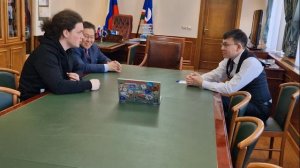 Встреча с руководителем АГИП РС (Я) Г.Н. Михайловым по трансляции SSTV открыток ко Дню космонавтики