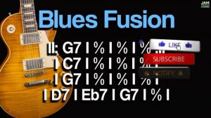 Минусовка для гитары - Blues Fusion Shuffle в тональности G