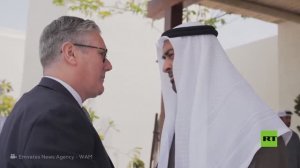 محمد بن زايد آل نهيان يستقبل رئيس الوزراء البريطاني في أبو ظبي