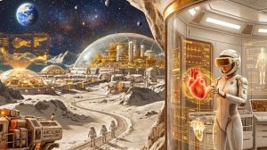 Life in Moon City 3100 | 1 Hour of Futuristic Sci-Fi Ambient Journey Through Lunar Dreams