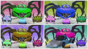 МОЛНИЯ МАКВИН и 4 ЦВЕТА — Битва Машин под Хайповую Музыку и Веселые Гонки 🏎️🌈