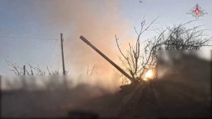 Боевая работа расчета САУ «Гиацинт-С» группировки войск «Центр»