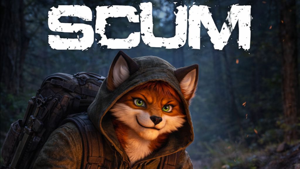 SCUM PVE Чуть не сожрал медведь