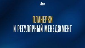 Планерки и регулярный менеджмент с Мариной Шкурловой