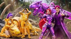 Семейство Аметистов против Золотых Семейств: Руми завоевывает чемпионат по гонкам дино Тираннозавра