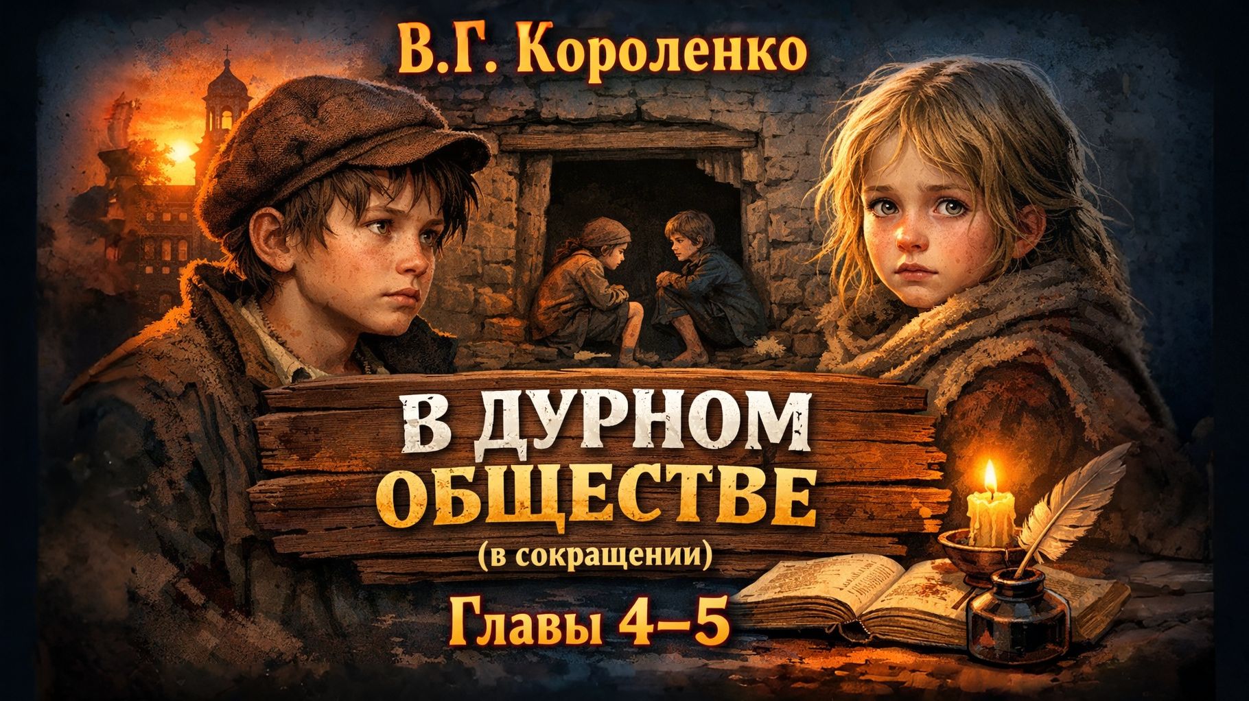 В.Г. Короленко. В дурном обществе (в сокращении). Главы 4-5