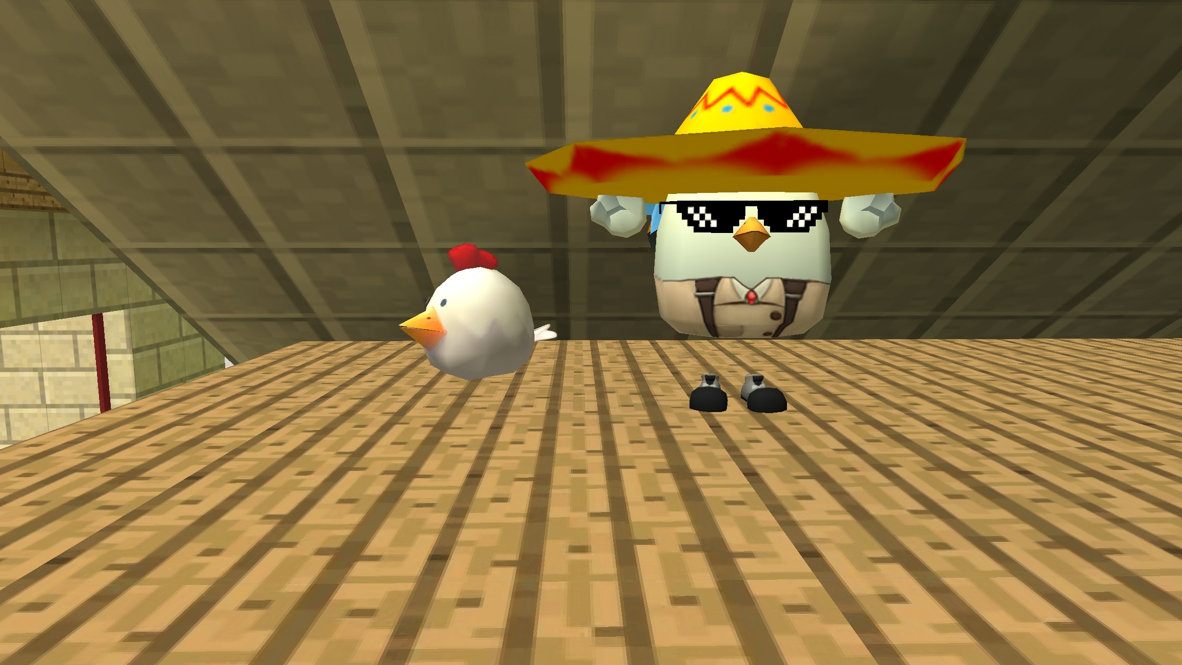 ищу пасхалки в chicken gun часть 2😱