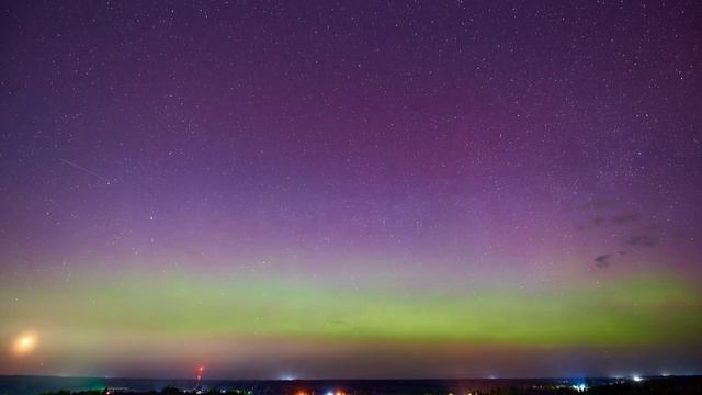 Северное (полярное) сияние в ночь с 23 на 24 апреля 2023 года. Беларусь.