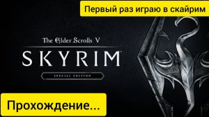 Нконец-то проснулся стрим по Скайриму /прохождение часть 1