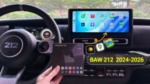 BAW 212 2024-2026 Обновление системы инфотеймента: Apple CarPlay и Google Maps | WIZCAR T01