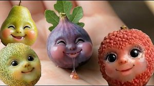 🍓Милые Фруктовые Малыши🍊 едят настоящие фрукты. Необычный Удивительный ИИ ASMR.