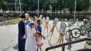 Выставка творческих работ село Ратчино. Проект "Храм на кончике кисти" 2024