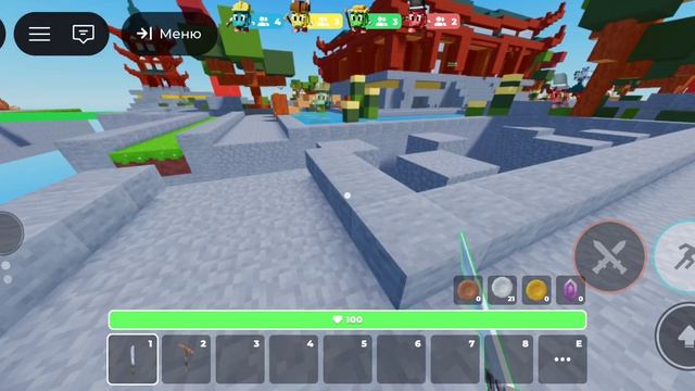 играю в Roblox в Skywars